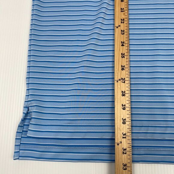 Peter Millar Polo Shirt Mens Sz XL Blue Summer Comfort Stretch Golf Performance - Picture 5 of 13